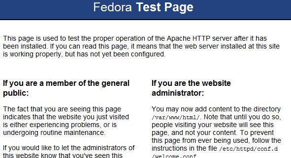 Fedora Test Page.JPG